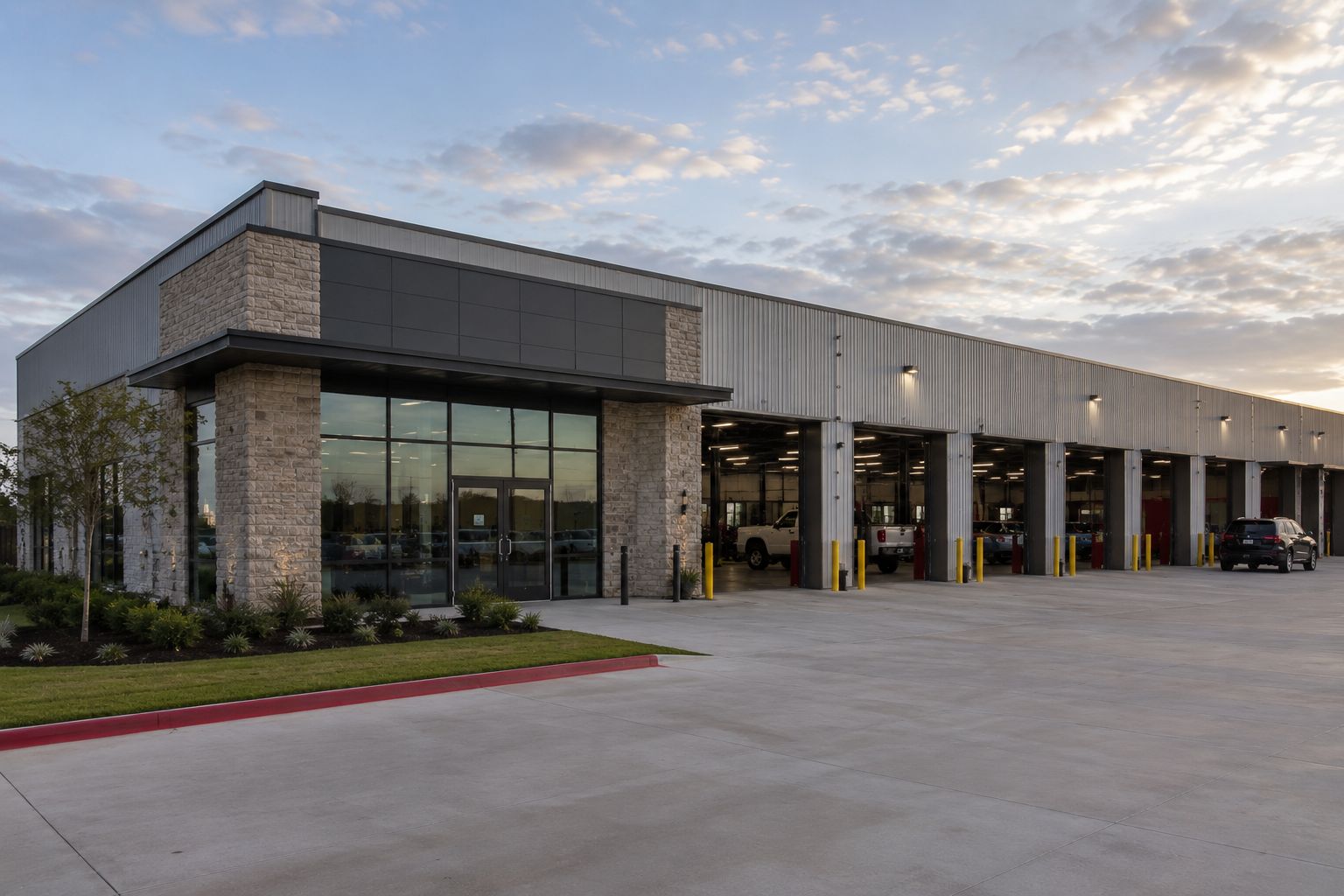 Automotive facility construction by Pillars of Seven